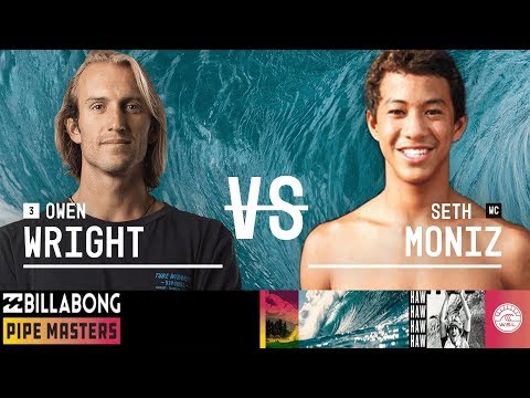 Owen Wright vs. Seth Moniz - Round Two, Heat 2 - Billabong Pipe Masters 2018