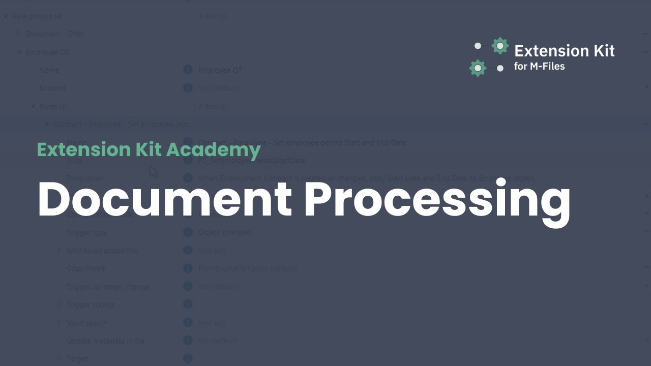 Introduction to Document Processing module