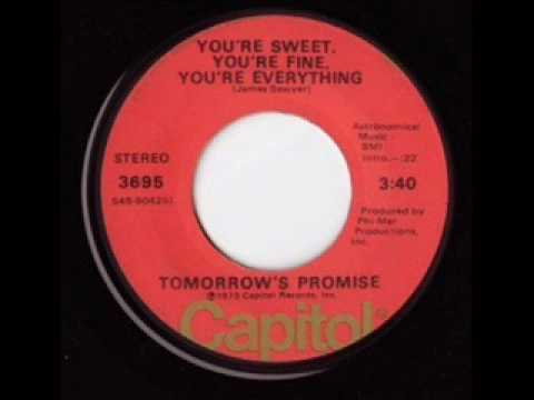 Cover You're Sweet, You're Fine, You're Everything - Tomorrow's Promise