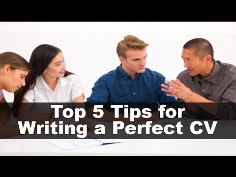 Top 5 Tips for Writing a Perfect CV Video