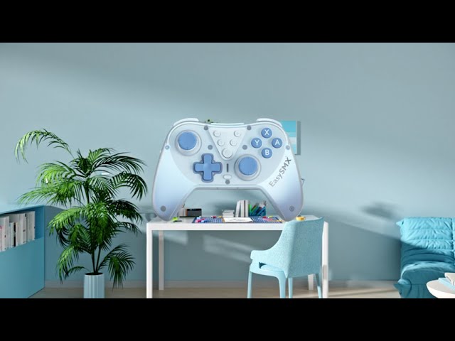 EasySMX T39 Kabelloses Gamepad 1000 Hz Bluetooth für PC/Switch/iPhone/iPad video