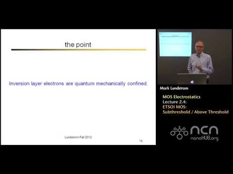 nanoHUB-U Nanoscale Transistors L2.4: MOS Electrostatics - ETSOI MOS: subthreshold/above threshold