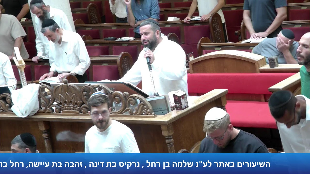הרב אייל עמרמי - תפילת מנחה וערבית - ו' מנחם אב תשפ"ו