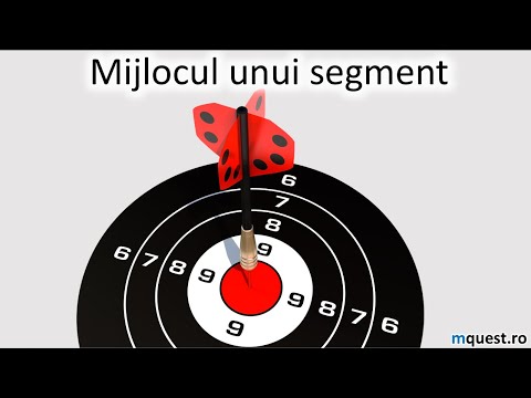 Mijlocul unui segment, geometrie clasa a V-a