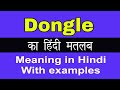 Dongle Meaning in Hindi/Dongle का अर्थ या मतलब क्या होता है