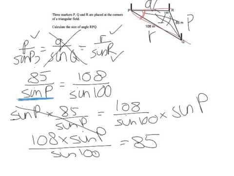 National 5 Maths Using Sine Rule to find an Angle