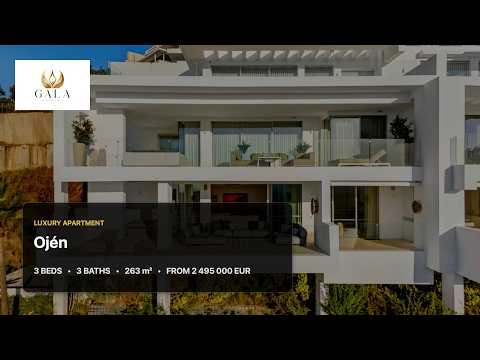 3-Bed Elevated Ground-Floor Apartment with Sea & Mountain Views in Palo Alto, Ojén - Video