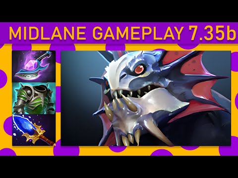 ⭐New patch 7.35b Slardar 20+ Kills! Mid Gameplay - Dota 2 Top MMR