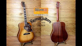 Video thumbnail for [Guitar Review] กีตาร์โปร่งไฟฟ้า Sigma Guitar DM-SG5 by Freedom Uku Music by FreedomUku Music