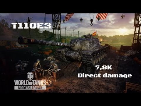 T110E3 in Autovía:7,8K direct damage :Wot console - World of Tanks console
