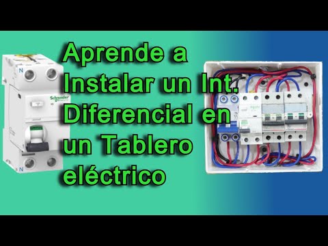 Como instalar un Interruptor Diferencial en un Tablero eléctrico Paso a Paso.