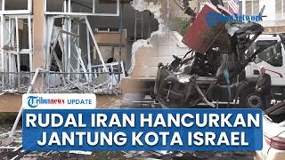 Rudal Tandan Iran Bombardir Tel Aviv: Rumah Warga Hancur Puing Berserakan, Mobil Hangus Terbakar