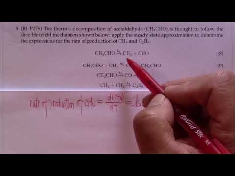 Steady State Approximation