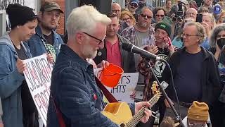 Waiting For The Great Leap Forward - Billy Bragg on the street in Buffalo 10/12/22
