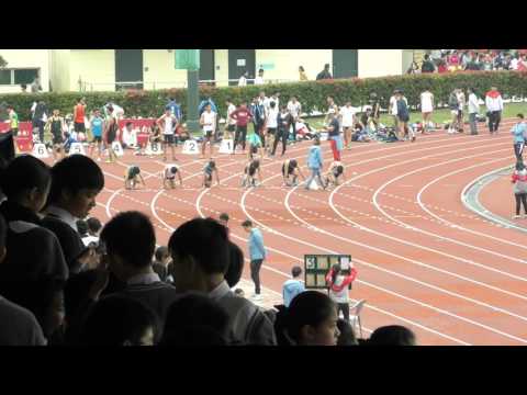 2017-2-22 Inter-School Athletics Competition 2016-2017 Divison 1 - 100m Boys B Grade Heat 1