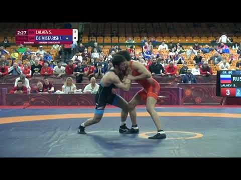 BRONZE GR - 60 kg: S. LALAEV (RUS) v. I. DZIMISTARISH (GEO)