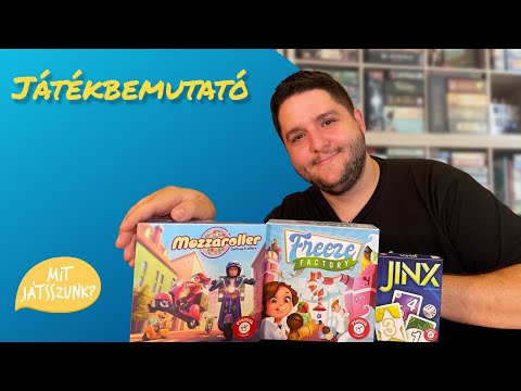 Jinx, Freeze Factory, Mozzaroller társasjáték bemutató - Mit Játsszunk?
