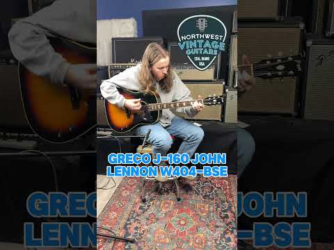 Video* Greco J-160E Style John Lennon Model W404-BSE Electric
