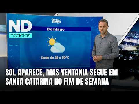 Fim de semana terá sol, frio e ventos fortes em Santa Catarina