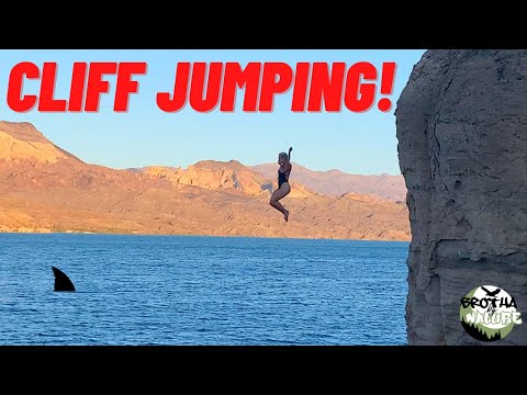 Cliff Jumping at Nelson's Landing - Search Light,  Nevada (BBN Ep8)