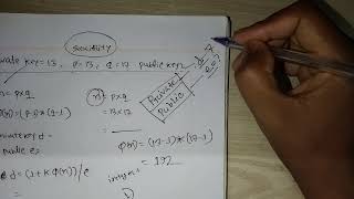 RSA algorithm example in cryptography security math (Class 1) | Bangla tutorial