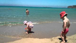 preview picture of video 'Falassarna beach, Crete'