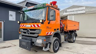Mercedes-Benz ACTROS 1832 AK tipper 4x4 - crane Fassi 9.2M dump truck for sale - Image 4 | Autoline ZW Mercedes-Benz ACTROS 1832 AK tipper 4x4 - crane Fassi 9.2M dump truck | Image 4 - Autoline