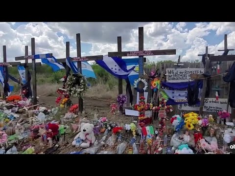 Memorial honoring the people who died in 18-wheeler continues to grow