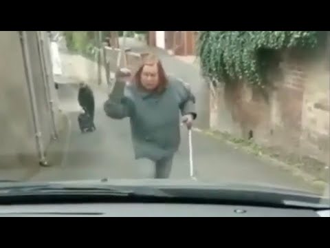 Man Yells At Old Lady Crossing Street!