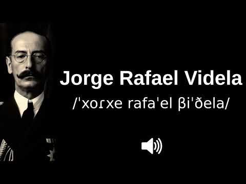 🇦🇷 How to pronounce Jorge Rafael Videla (CORRECTLY!)