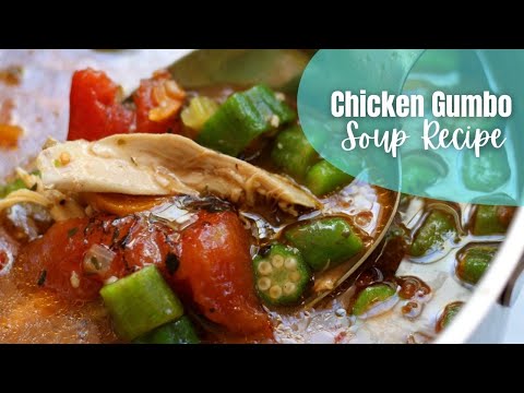 Mom's Chicken Gumbo Soup Recipe | Homemade Chicken Soup with Whole Chicken Stovetop