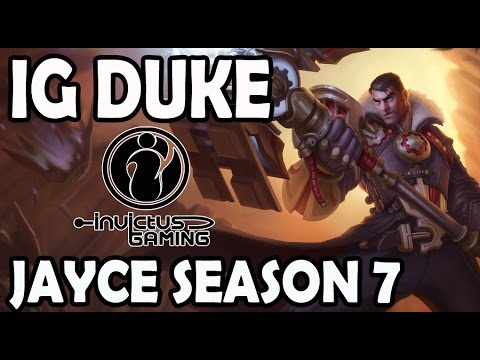 IG Duke plays JAYCE TOP vs KLED Ranked Master Korea