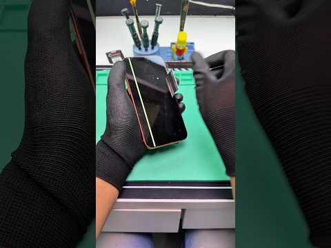 Este 17 pro Max teve a garantia negada por estar com uma linha na tela  #reparodecelular  #iphone