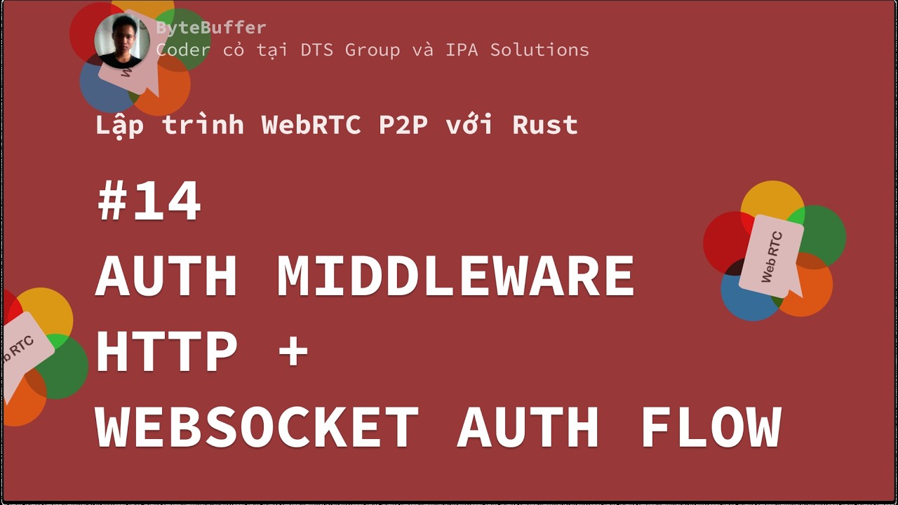 Rust WebRTC P2P #14 - Auth Middleware HTTP + WebSocket Auth Flow