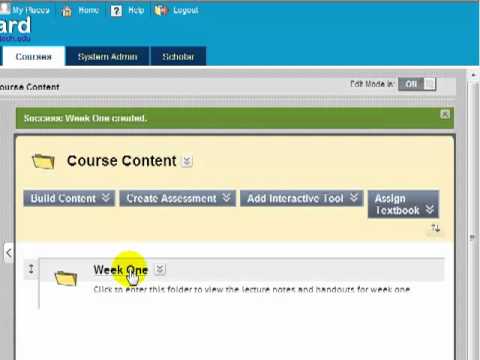 Adding Content To Your Blackboard Course