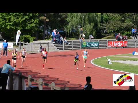 LBFA Belgian athletics outdoor championships 2018 200m women Heats 1/3