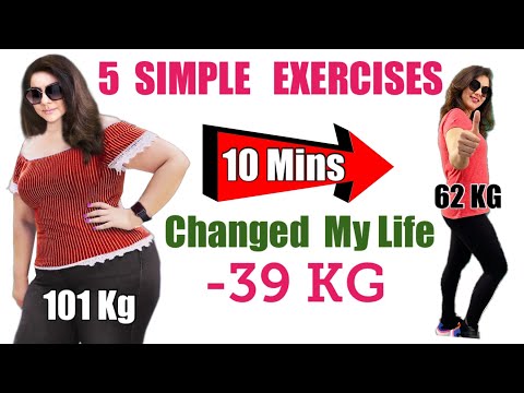 5 exerciții ușoare pentru slăbit acasă | 5 exerciții simple pentru a-ți modela corpul pentru începători