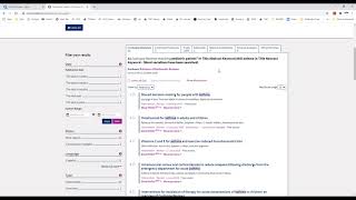 Searching for Systematic Reviews in Cochrane Library