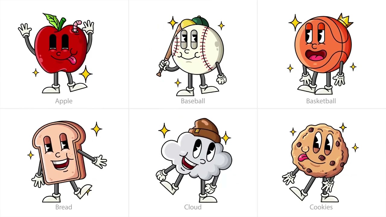 Cute Monster Animated Icons 2025 for Premiere Pro Templates