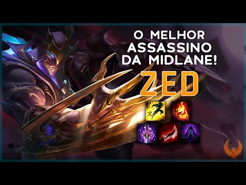 O MELHOR ASSASSINO DA MIDLANE *31 KILLS TRIPLE SHURIKEN* - ZED MID GAMEPLAY [PT-BR]