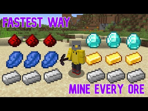 FASTEST Way to Mine EVERY ORE for 1.20 Minecraft Survival (1.19+)