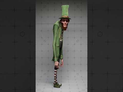 TERRIFYING Leprechaun 3D Animation #scary #animation #shorts