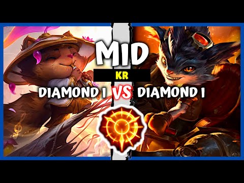 Korean Diamond Teemo Mid vs One Trick Rumble - KR Rank Pre S11