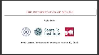 2026 PPE Lecture - The Interpretation of Signals