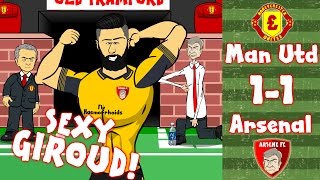 SEXY GIROUD - the HERO! Man Utd vs Arsenal 1-1 201