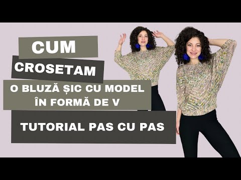 Bluză Croșetată DIY: Învață să croșetezi un model în V la modă!