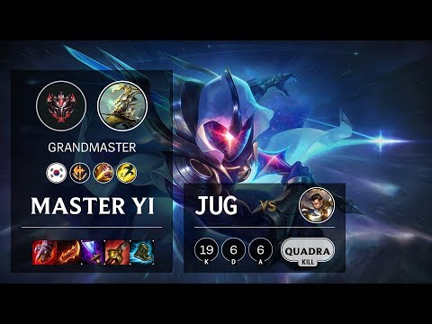 Master Yi Jungle vs Xin Zhao - KR Grandmaster Patch 10.5