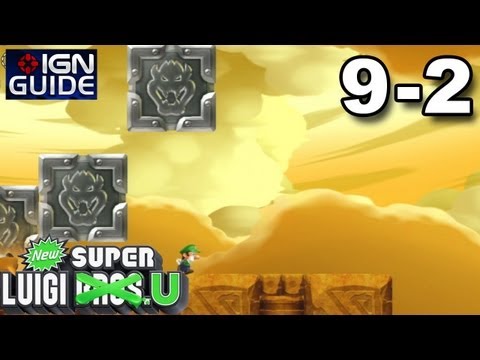 New Super Luigi U 3 Star Coin Walkthrough - Superstar Road 2: P Switch Peril