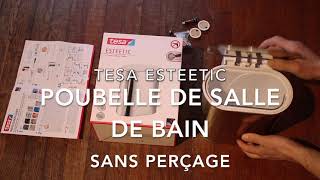 POUBELLE DE SALLE DE BAIN SANS PERÇAGE - TESA ESTEETIC