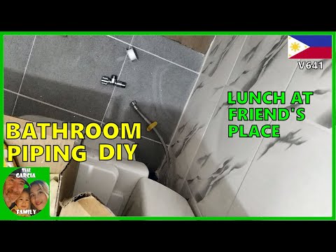 FOREIGNER BUILDING A CHEAP HOUSE IN THE PHILIPPINES - BATHROOM PIPING DIY - THE GARCIA FAMILY